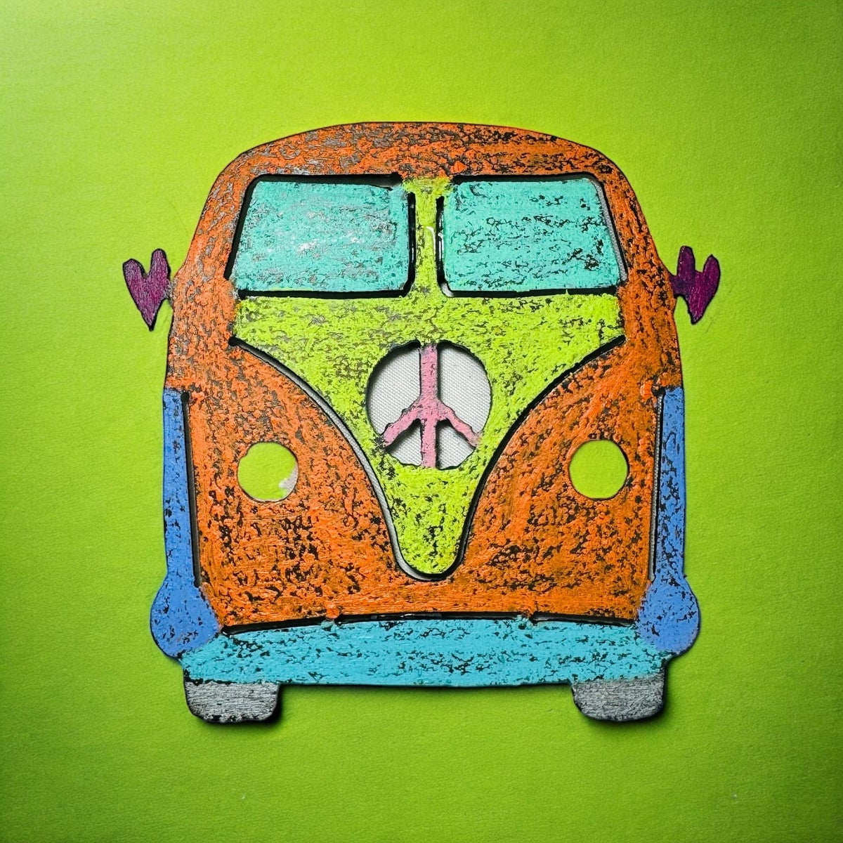 VW Bus Metal Magnet