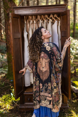 Lionheart Bohemian Goddess Starduster Kimono with botanicals