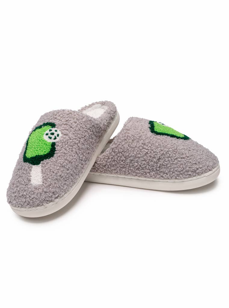 Pickleball Indoor/Outdoor Slippers – Gray