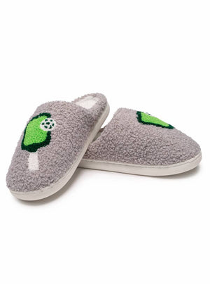 Pickleball Indoor/Outdoor Slippers – Gray