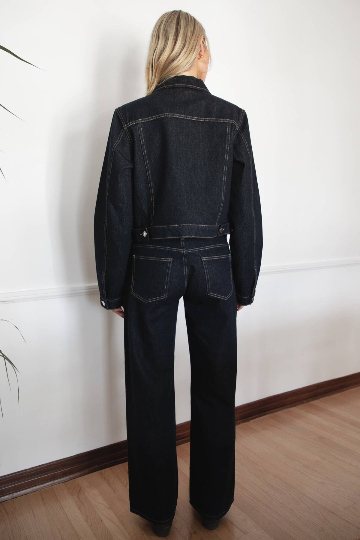 Mills Selvedge Denim Low-Rise Straight Leg Jeans