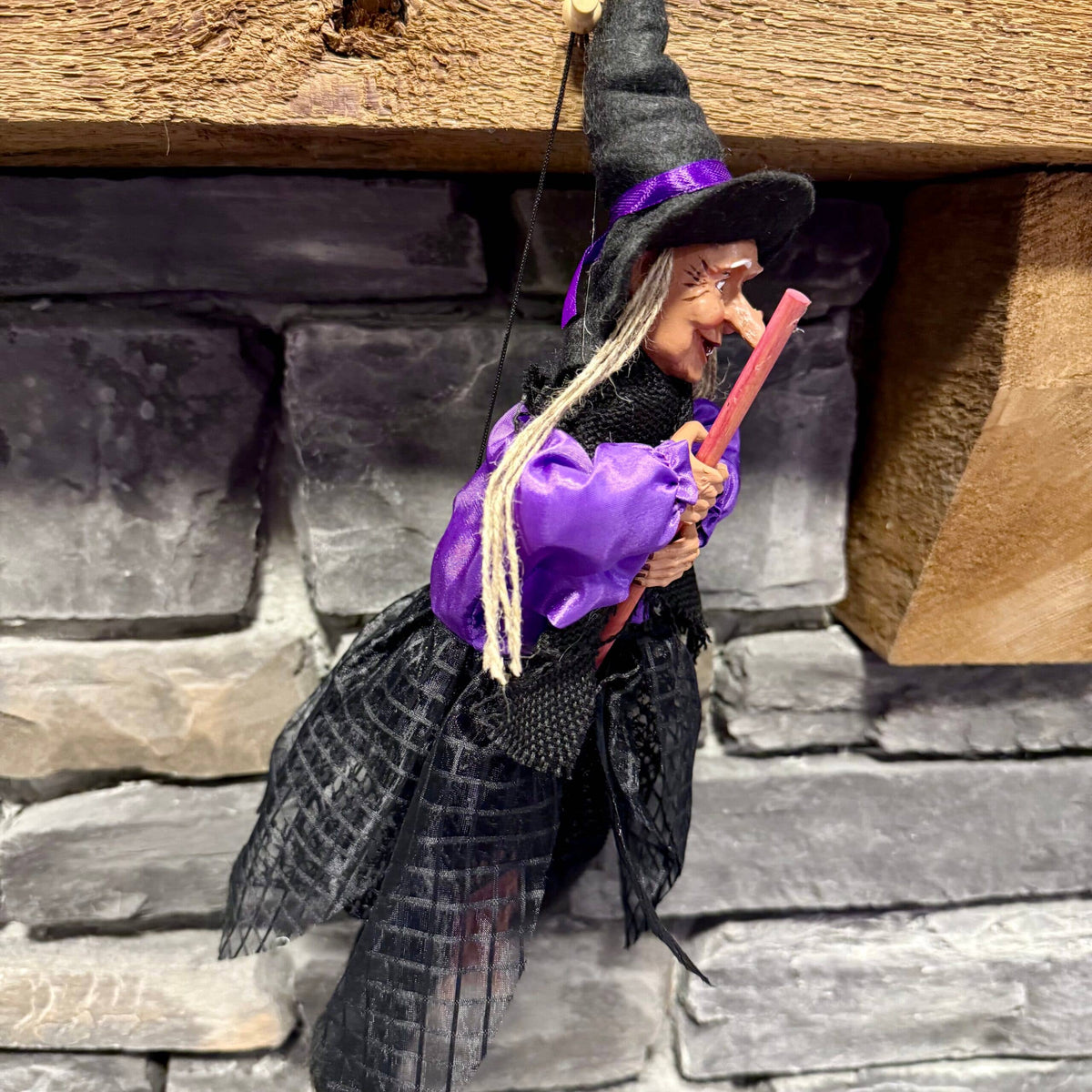 Kitchen Witch Trudy – Purple