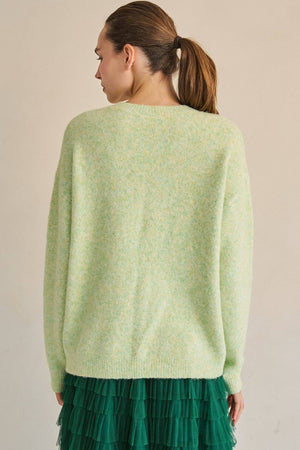 Matcha Club Patch Knit Sweater – Plus Size