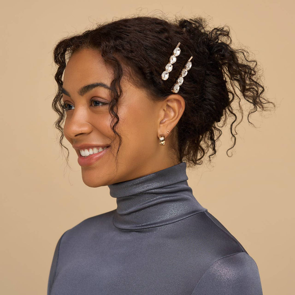 Holiday Gemstone Bobby Pins 2pc Set