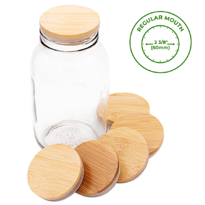 Bamboo Storage Stopper Lid for Mason Jars