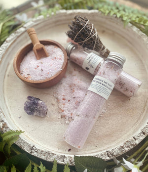 Forget Me Not and Lavender Herbal Bath Salt Tube