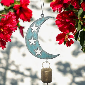 MOON Ornament Wind Chime bell Door hanger Hippie gift USA