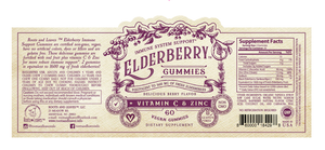 Elderberry Gummies with Zinc and Vitamin C, 60 Count