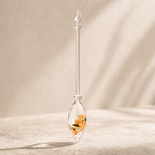 Gemstone Vial Happiness – Jade, Orange Calcite & Carnelian