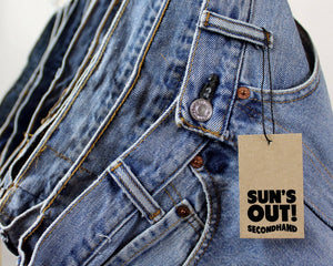 Mid-Rise Upcycled Levi's Shorts - Original
