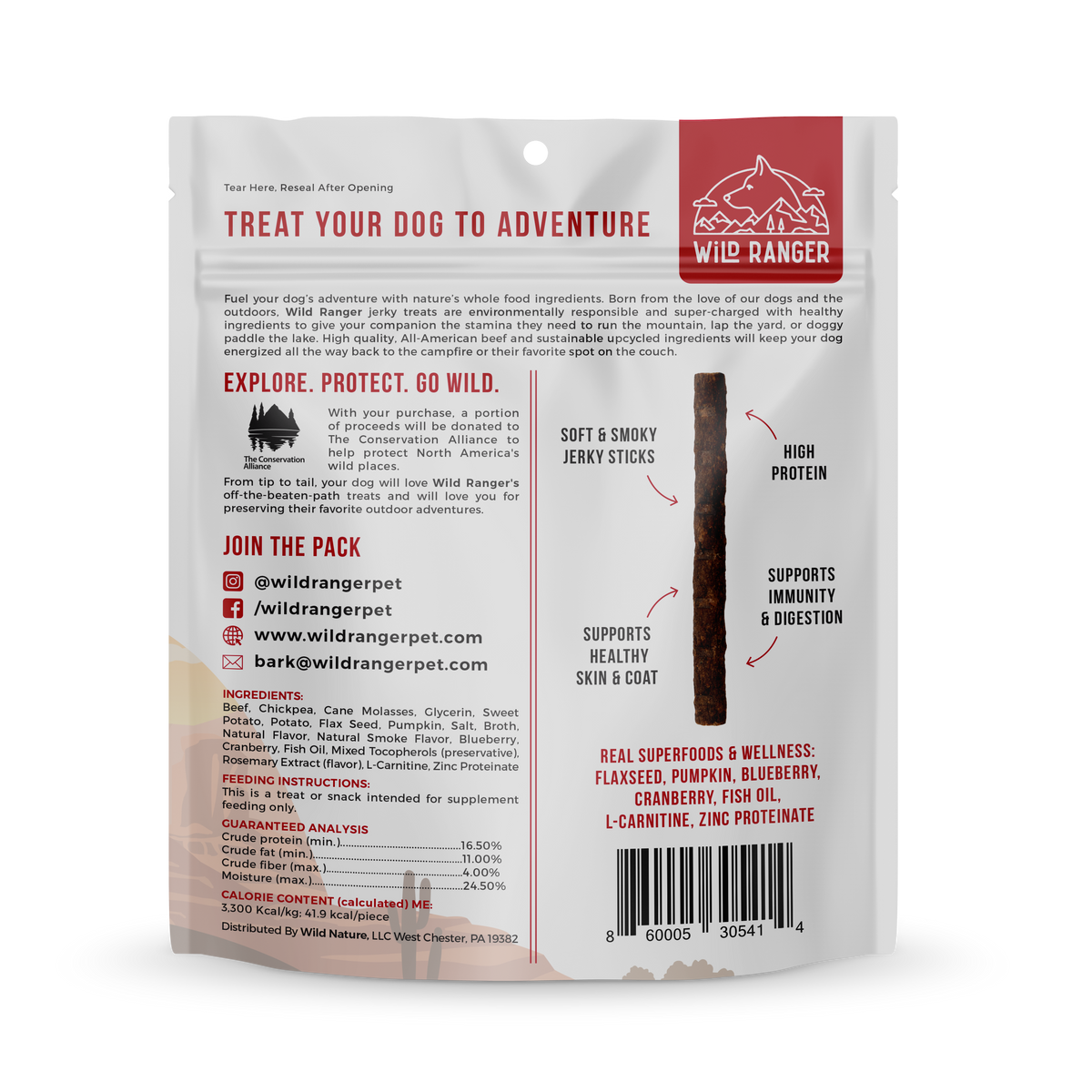 Wild Ranger Beef Jerky Dog Treats