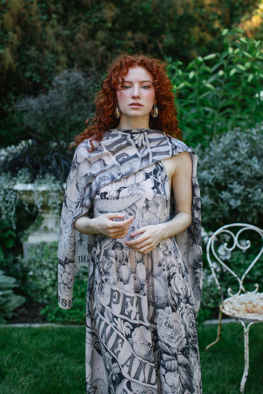 Peace Wine & Sunshine Printed Scarf