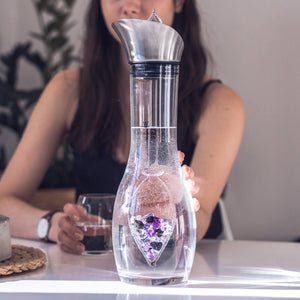 Era Crystal Water Carafe for VitaJuwel Gemstone Vials (sold separately).