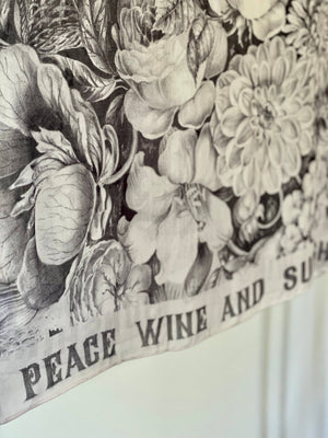 Peace Wine & Sunshine Printed Scarf