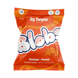 Blobs Orange Peach Gummy Candy 1.8oz