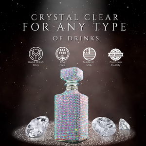 Diamond Rhinestone Bling Decanter - 730 ml