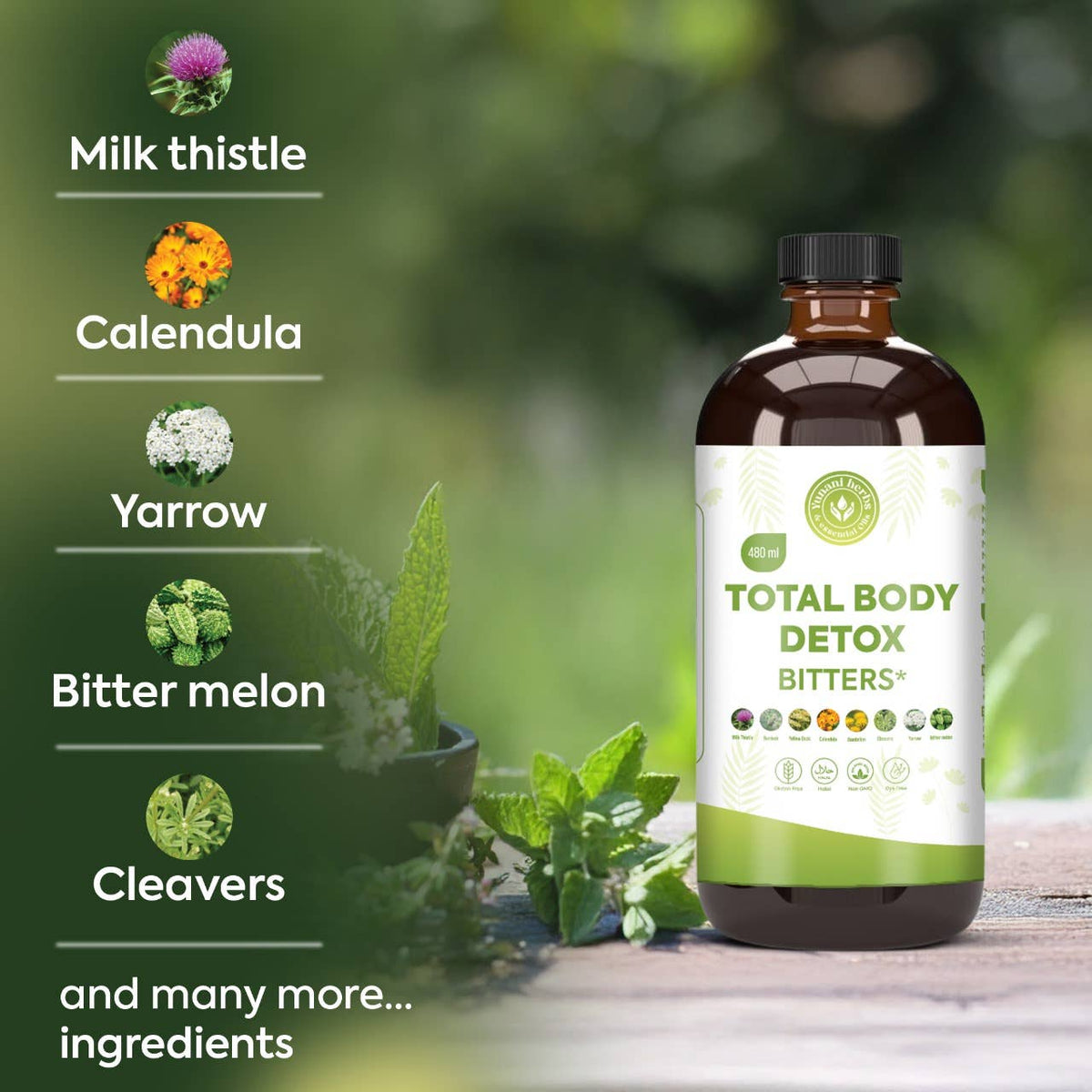 Total Body Detox Living Bitters 480ml