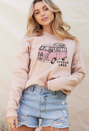 SPREAD LOVE Graphic Sweatshirt