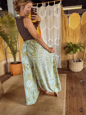 Flowy Hippie Tie Dye Baggy Yoga Pant