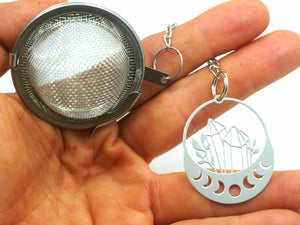 Crystals & Moon Cycle Loose Leaf Tea Infuser