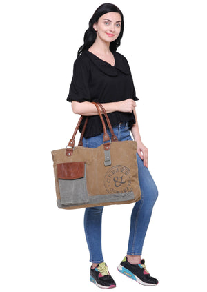 Create and Conserve Canvas Shoulder Bag