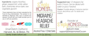 Migraine and Headache Relief Extract, Alcohol Free