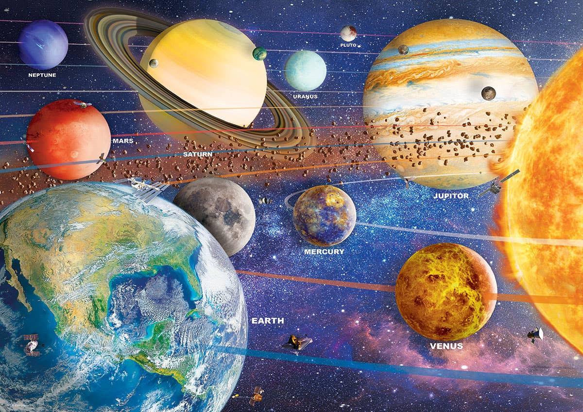 Planet Earth Tin Puzzle, 550 Pieces
