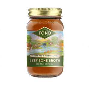 Regenerative Grass-Fed Beef Bone Broth 14 oz