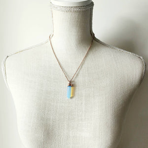 Polished Opalite Point Necklace