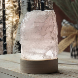 Rose Quartz LED Lamp