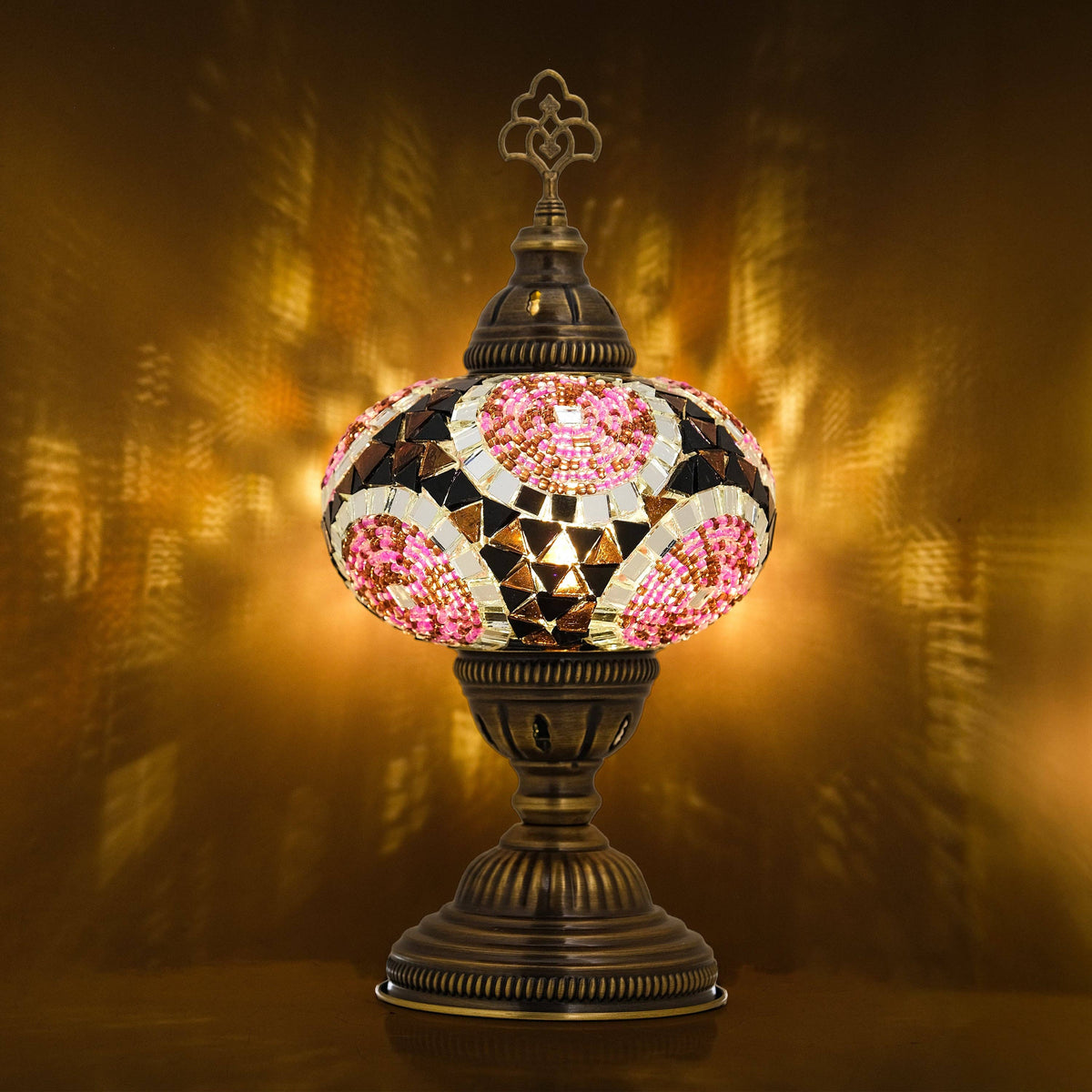 Turkish Mosaic Table Lamp (Purple)