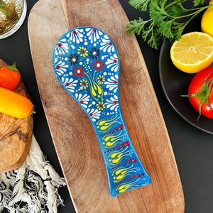 Ceramic Spoon Rest, Handmade Kitchen Decor, Spoon Holder