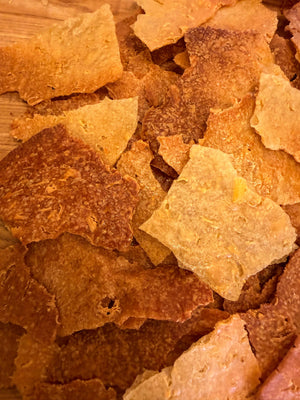 Organic Cheddar Sourdough Crackers Scratch - made in house 