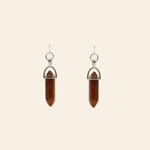 Double Point Crystal Earrings