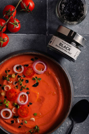 Black Pharaoh Sea Salt - Cyprus Fleur de Sel with Activated Charcoal 70g