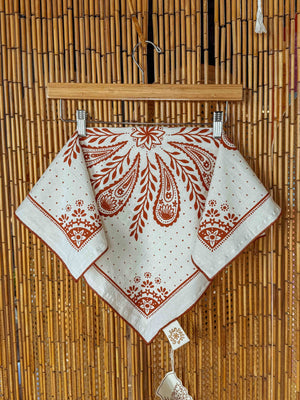 Boho Cotton Handmade Bandana Headscarf – Fir Green Heritage
