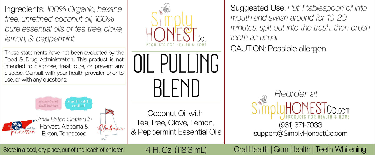 Oil Pulling Blend with Clove and Tea Tree