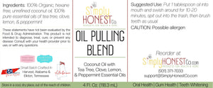Oil Pulling Blend with Clove and Tea Tree