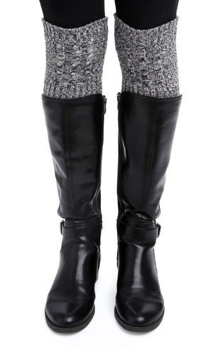 Womens Recycled Cotton Boot Cuff - Twisted Cable
