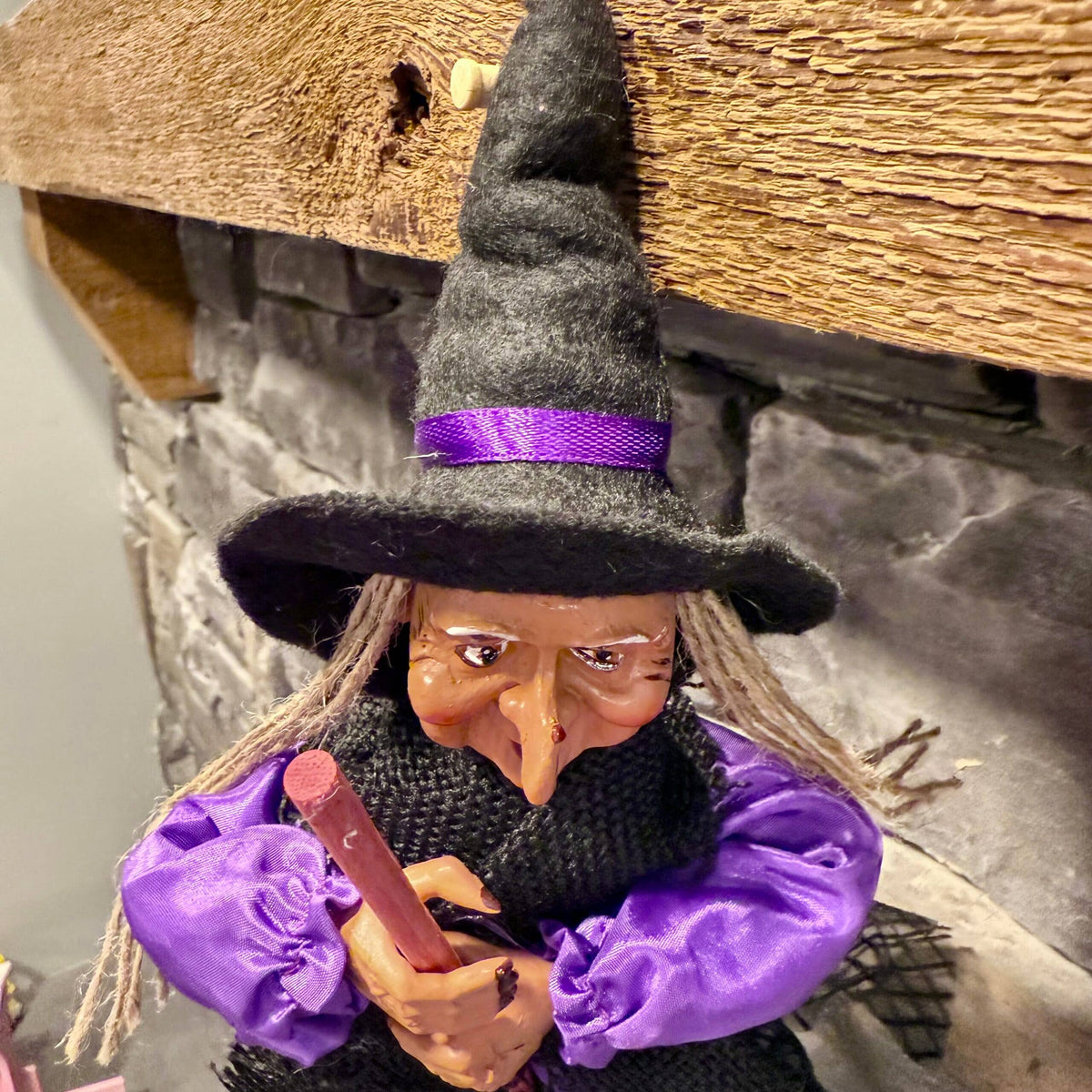 Kitchen Witch Trudy – Purple