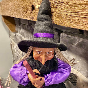 Kitchen Witch Trudy – Purple