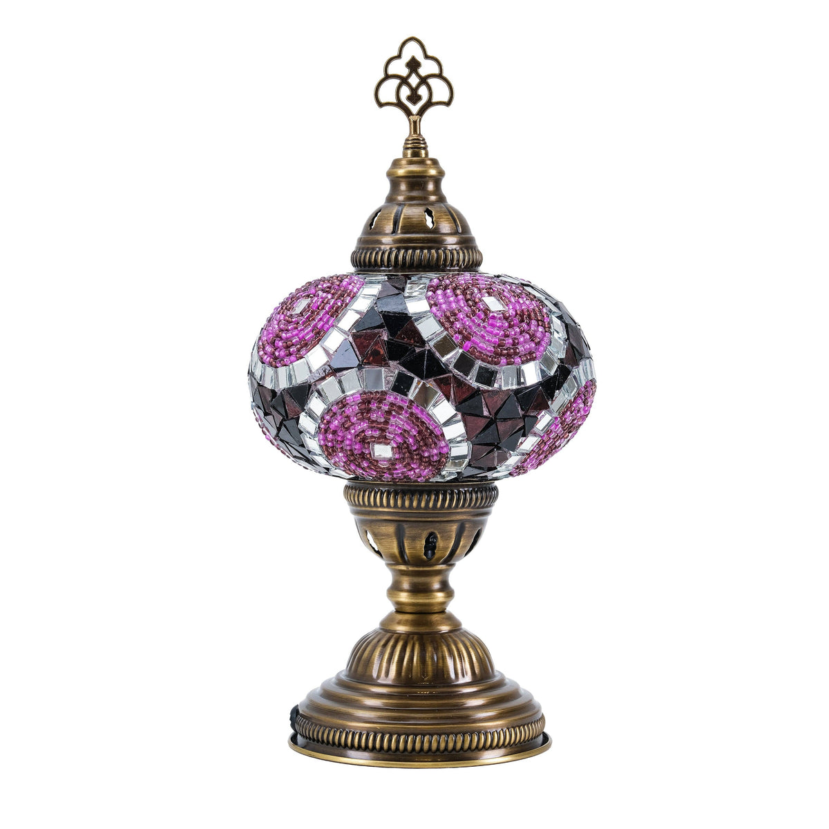 Turkish Mosaic Table Lamp (Purple)