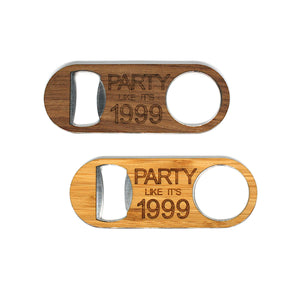 Customizable Wooden Keychain Bottle Opener