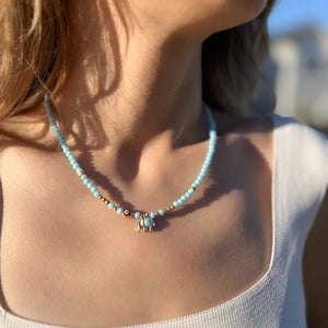 Elephant Charm Boho Necklace