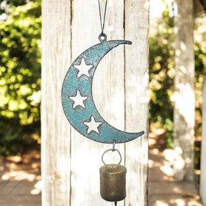 MOON Ornament Wind Chime bell Door hanger Hippie gift USA