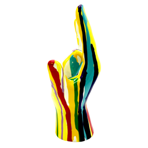 Graffiti I Love You Hand Sculpture - 9" Tall
