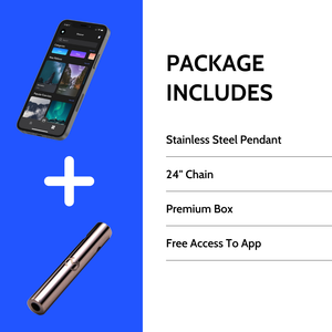 Anxiety Necklace  Mindfulness Deep Breathing Pendant