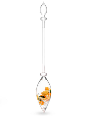 Gemstone Vial Happiness – Jade, Orange Calcite & Carnelian