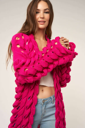 Open Knit Cardigan