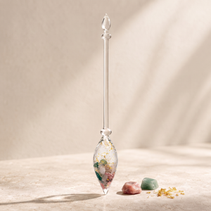 Gemstone Vial Shine Bright – 24k Gold & Rhodochrosite